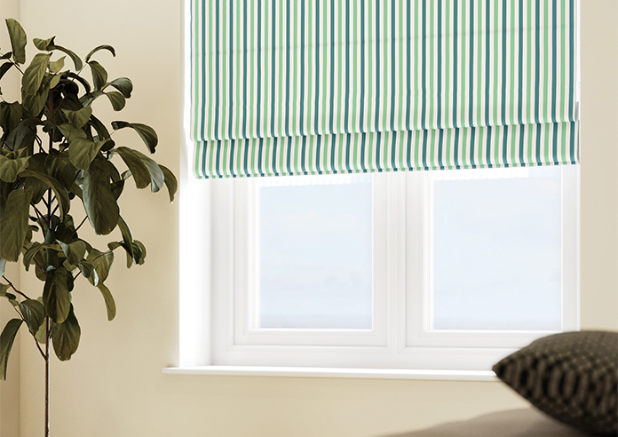 The British Stripe Co. Catherine, Blackpool No.1 - Twist&Fit Roman Blind - Image 5